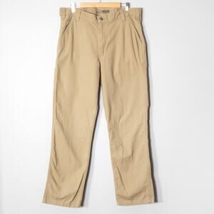 Carhartt Canvas Work Pants Khaki Relaxed Fit Rugged Flex Modern Workwear 38x33
